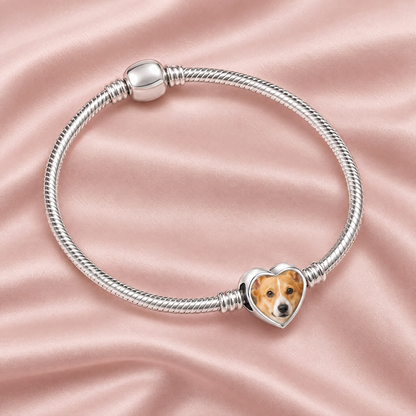 Personalized Custom Photo Dog Paw Charm - Ships Separately
