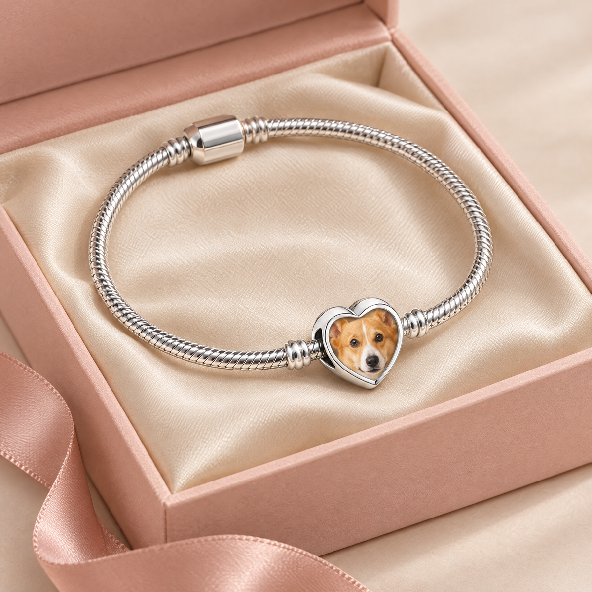 Personalized Custom Photo Dog Paw Charm - Ships Separately