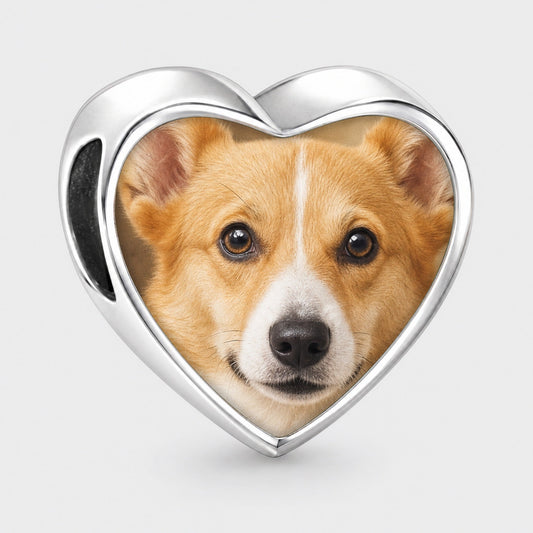 Personalized Custom Photo Dog Paw Charm - Ships Separately