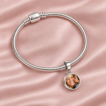 Personalized Custom Photo Forever Love Charm - Ships Separately