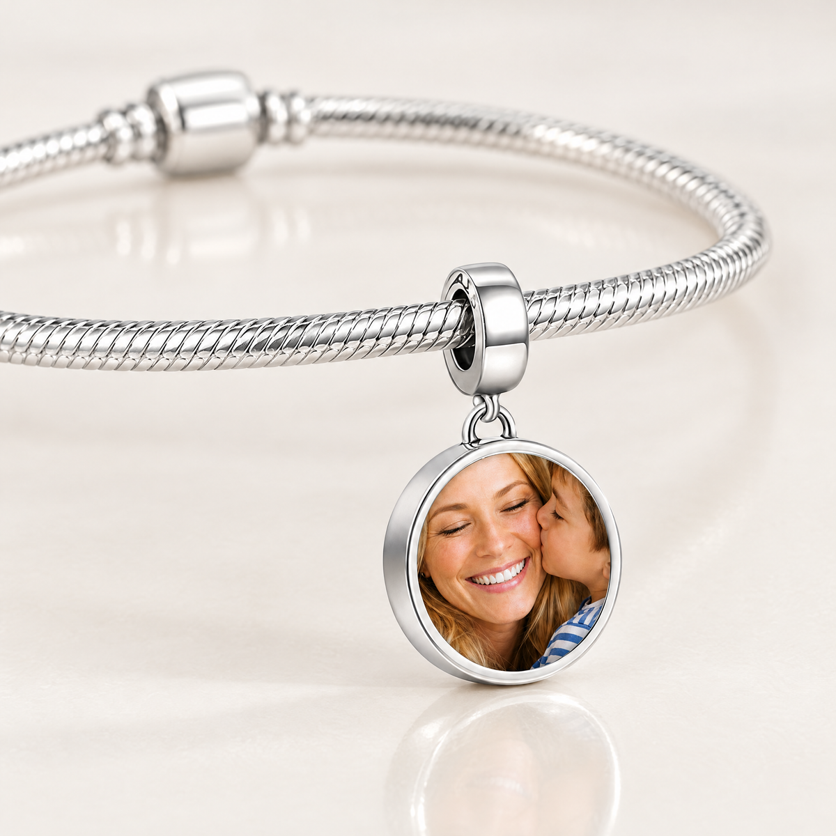 Personalized Custom Photo Forever Love Charm - Ships Separately