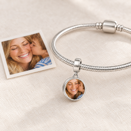 Personalized Custom Photo Forever Love Charm - Ships Separately